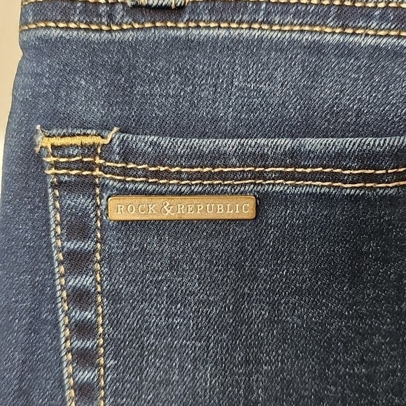 Rock & Republic Darkwash Berlin Skinny Jeans Womens Size 4M Stretch Jean - Picture 7 of 7